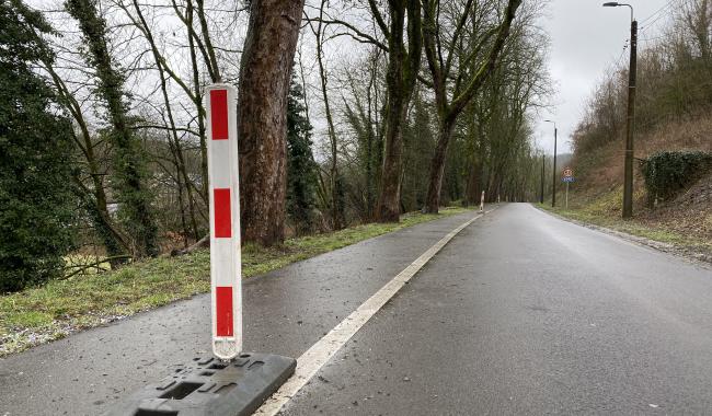 26 bornes flexibles pour sécuriser le chemin piéton de la Bêverie à Limbourg