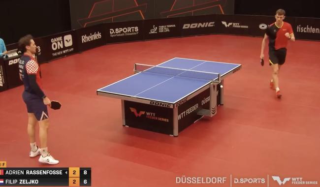 1er titre en simple et la 52ème place mondiale pour Adrien Rassenfosse