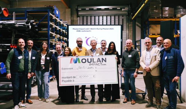 Moulan soutient six associations locales avec un don de 20.000 €