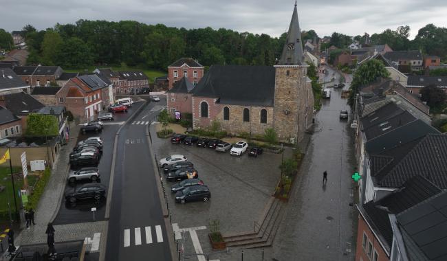 Thimister : les travaux de réaménagement du centre touchent à leur fin