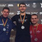 Sébastien Carabin 2e du Grand Trail des Lacs & Châteaux Winter à Ovifat