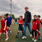 Charli Spoden a rendu visite au stage de foot de Xhoffraix