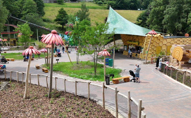 Mayaland, la nouvelle zone du parc d'attractions Plopsaland Ardennes à Coo