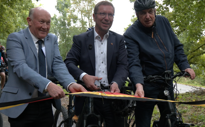 La liaison cyclo-piétonne Lierneux-Vielsalm inaugurée!