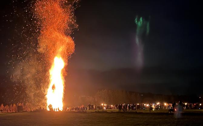 Xhoffraix en lumière pour le feu de la Saint-Martin