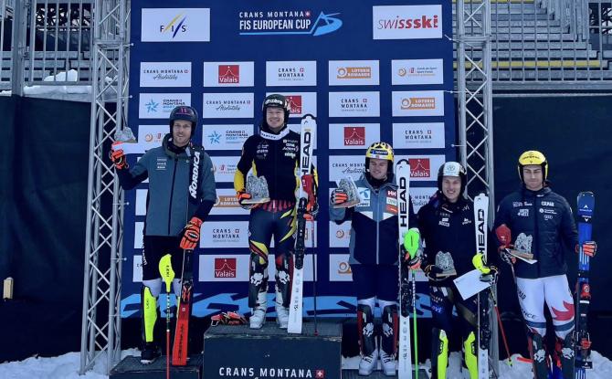 Coupe d’Europe de ski alpin : Armand Marchant s’impose à Crans-Montana !