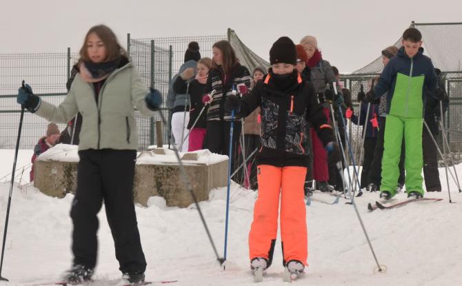 Xhoffraix: les élèves s'éclatent sur les pistes de ski