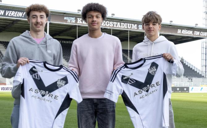 Sept jeunes joueurs signent un contrat avec la KAS Eupen