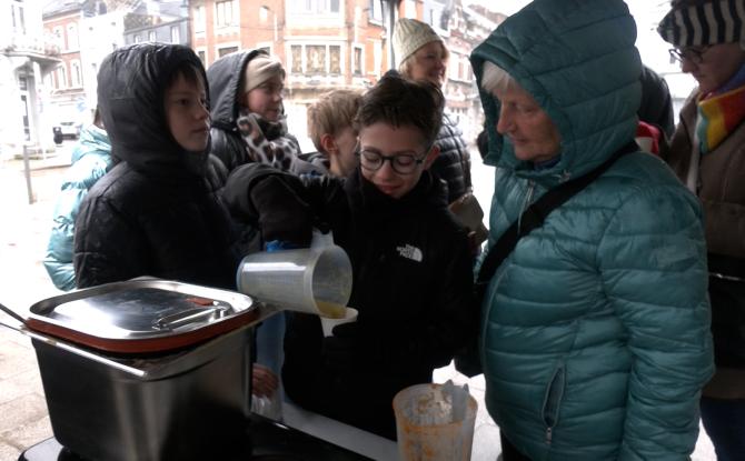 La soupe a réchauffé les corps et les coeurs à Dolhain