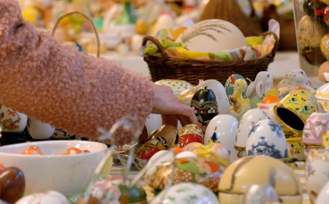Les œufs de Pâques s'invitent au musée de la lessive