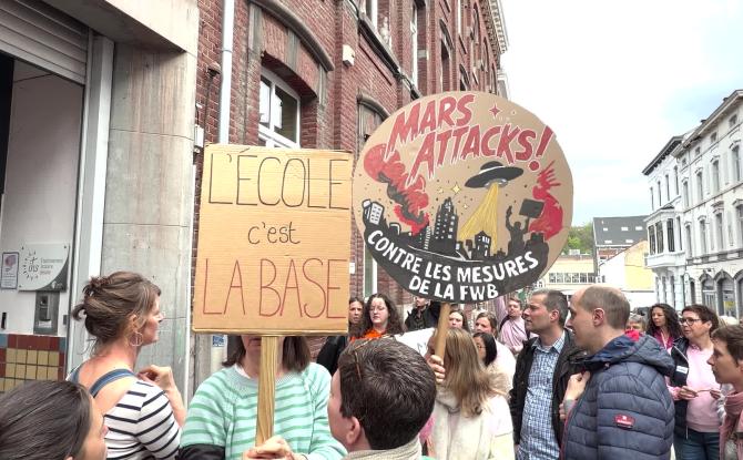 Verviers : la contestation des enseignants monte en puissance