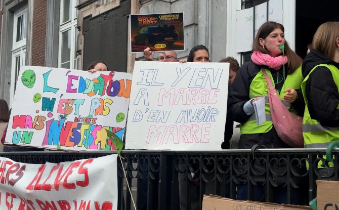 Verviers : des piquets de grève devant plusieurs écoles